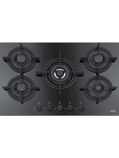 Cubierta a Gas Cristal Negro Franke 75 cm